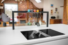 Kochinsel mit Ablagesystem